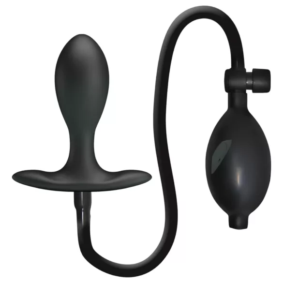 Pretty Love - plug anal inflável com esfera interna - silicone preto
