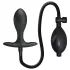 Pretty Love - plug anal inflável com esfera interna - silicone preto