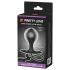 Pretty Love - plug anal inflável com esfera interna - silicone preto