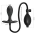 Pretty Love - plug anal inflável com esfera interna - silicone preto