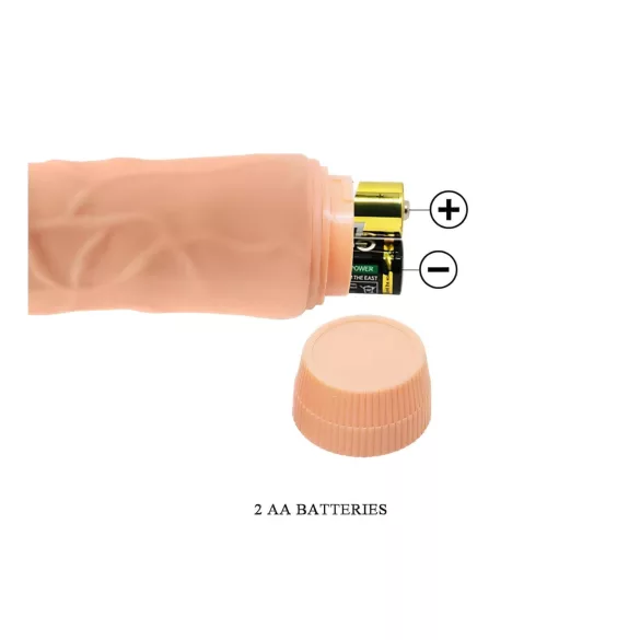 Baile Barbara - vibrador realístico - 19,5cm - cor natural