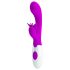 Pretty Love - vibrador com estimulador de clitóris - borboleta - silicone rosa