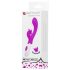 Pretty Love - vibrador com estimulador de clitóris - borboleta - silicone rosa