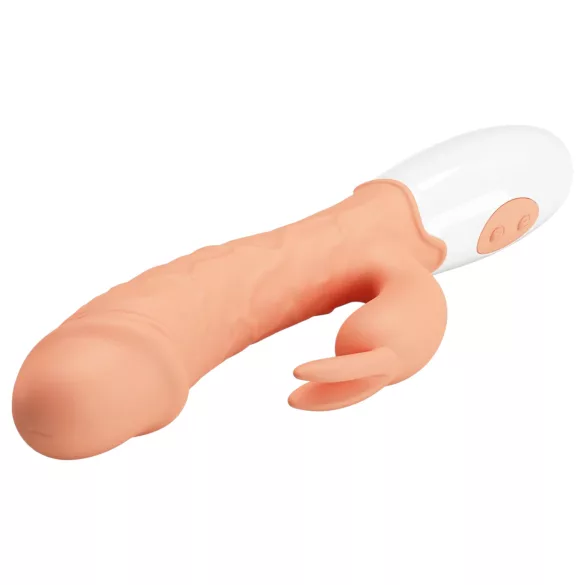 Pretty Love Easter Bunny - vibrador com estimulador de clitóris - cor natural