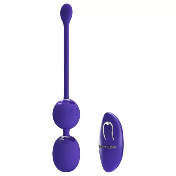 Pretty Love Willie Youth - bola vaginal com controle remoto - silicone roxo