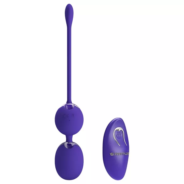 Pretty Love Willie Youth - bola vaginal com controle remoto - silicone roxo
