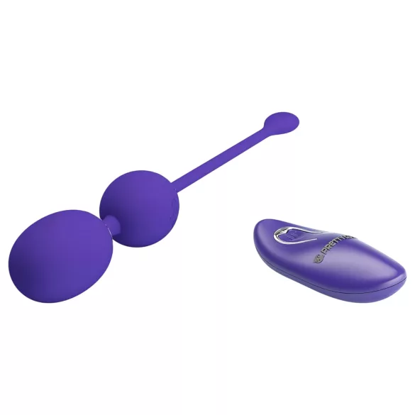 Pretty Love Willie Youth - bola vaginal com controle remoto - silicone roxo