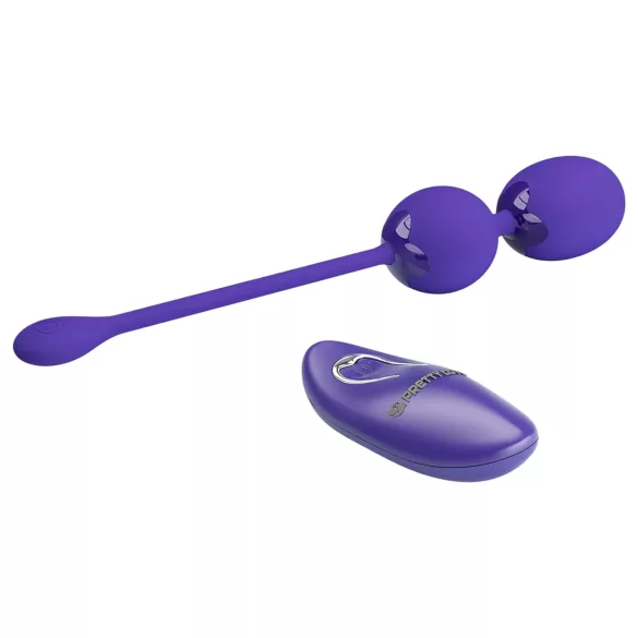 Pretty Love Willie Youth - bola vaginal com controle remoto - silicone roxo