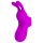Pretty Love Bunny - vibrador de dedo com orelhas de coelho - silicone lilás