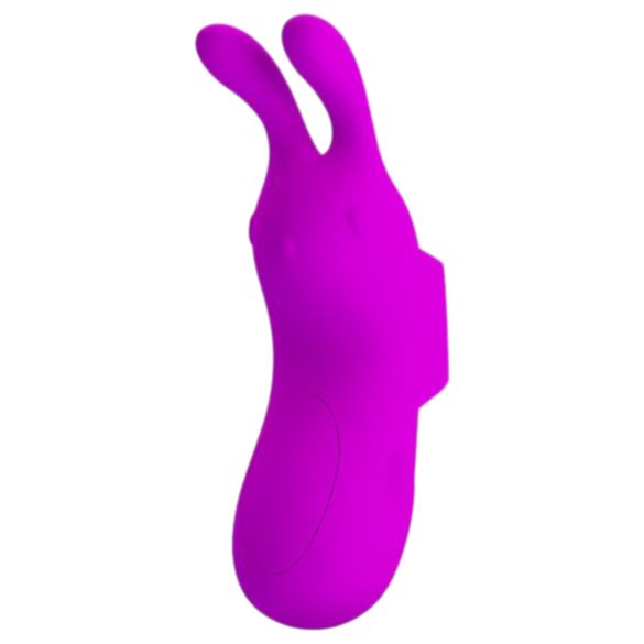 Pretty Love Bunny - vibrador de dedo com orelhas de coelho - silicone lilás