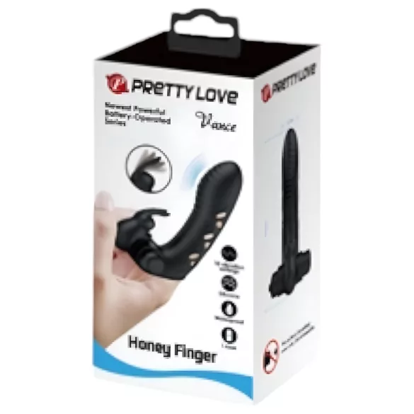 Pretty Love Vance - vibrador de dedo com estimulador de clitóris