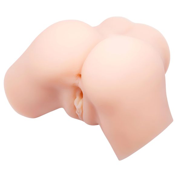 Crazy Bull - masturbador realístico vibratório tipo vagina anal - cor natural