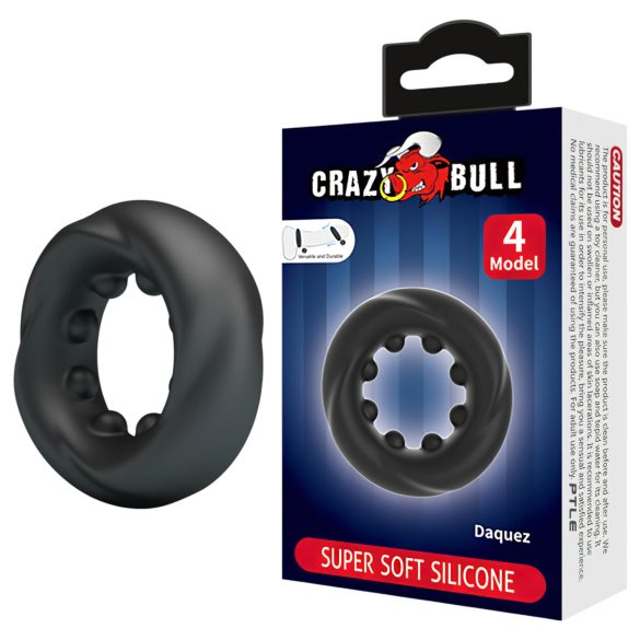 Crazy Bull - anel peniano estimulador - silicone preto