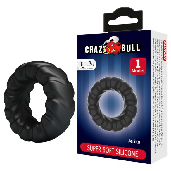 Crazy Bull - anel peniano extra forte - silicone preto