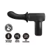 Pretty Love Dj Doctor - vibrador pistola empurrador vagina - silicone preto