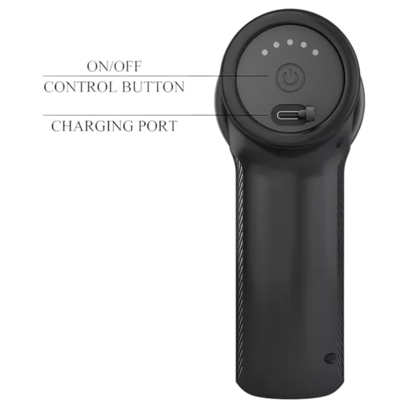 Pretty Love Dj Doctor - vibrador pistola empurrador vagina - silicone preto