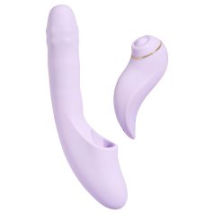   Svakom DuoGlow - vibrador ponto G e clitóris recarregável lilás