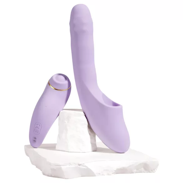 Svakom DuoGlow - vibrador ponto G e clitóris recarregável lilás