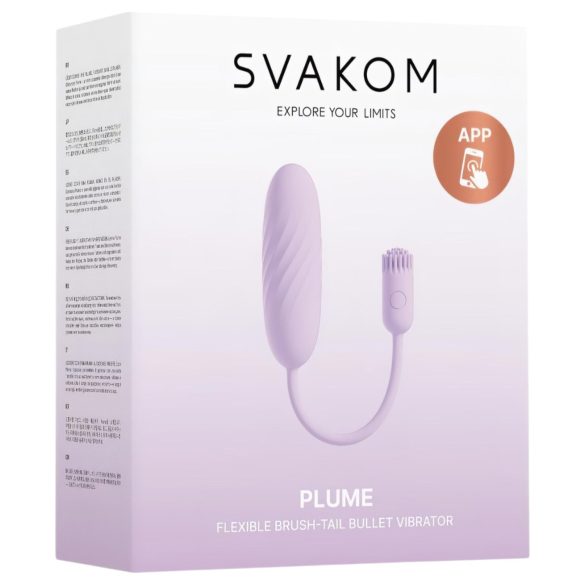 Svakom Plume - Ovo vibratório 2 em 1 (roxo)
