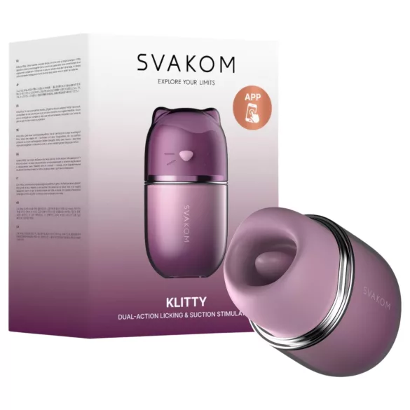 Svakom Klitty - vibrador de lambidas (roxo)