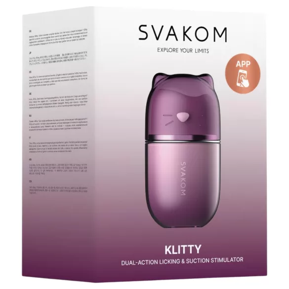 Svakom Klitty - vibrador de lambidas (roxo)