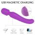 Sex HD Iris - vibrador massageador aquecedor 2 motores - silicone roxo
