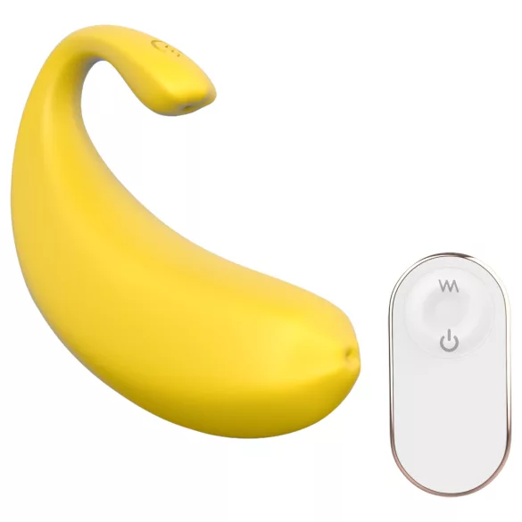 Sex HD - vibrador ovo inteligente formato banana amarelo