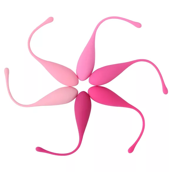 Sex HD Eggs - kit bolas kegel 6 unidades - silicone rosa
