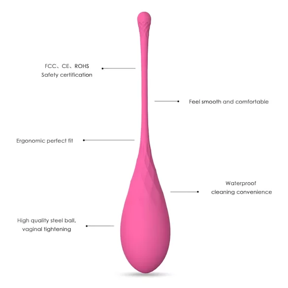 Sex HD Eggs - kit bolas kegel 6 unidades - silicone rosa