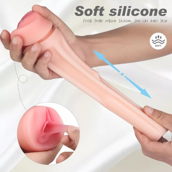 Sex HD Marcus - masturbador vagina realística - capa preta cor natural