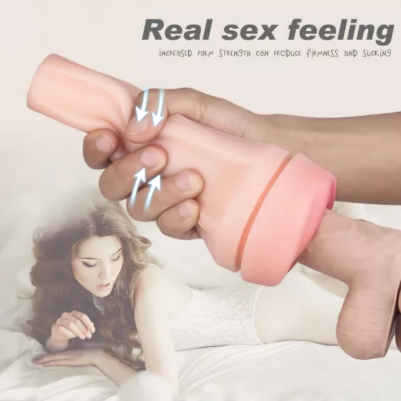 Sex HD Marcus - masturbador vagina realística - capa preta cor natural