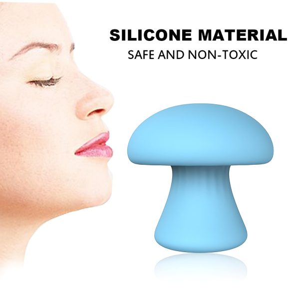 Magic Mushroom - massageador facial elétrico (azul)