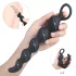 Sex HD Steven - dildo anal com pérolas (preto)