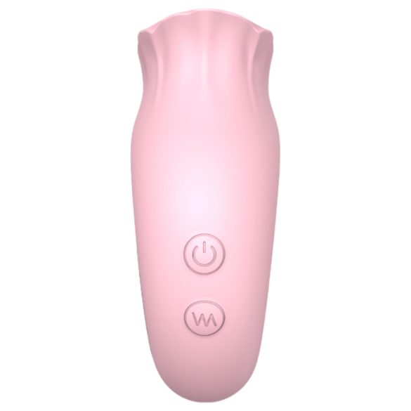 Sex HD French Kiss - vibrador estimulador de clitóris - silicone rosa