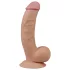 Lovetoy Ultra Soft - dildo realista flexível - 21,5cm cor natural