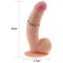 Lovetoy Ultra Soft - dildo realista flexível - 21,5cm cor natural