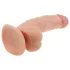 Lovetoy Ultra Soft - dildo realista flexível - 21,5cm cor natural