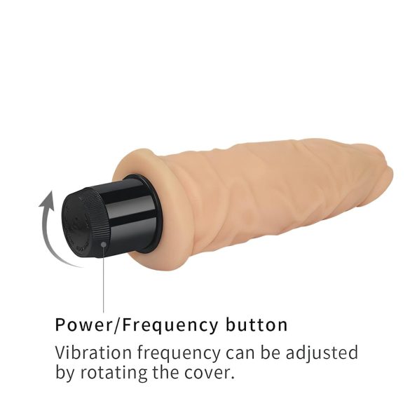 Lovetoy Real Feel - vibrador realístico - 19cm - cor pele