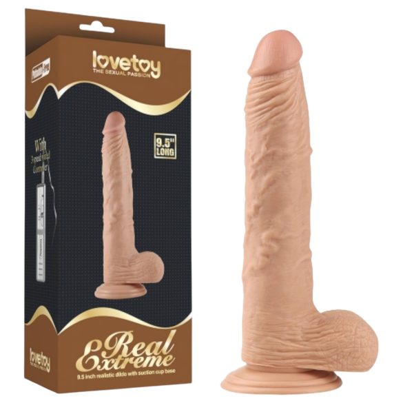 Lovetoy Real Extreme - dildo com ventosa - 24cm