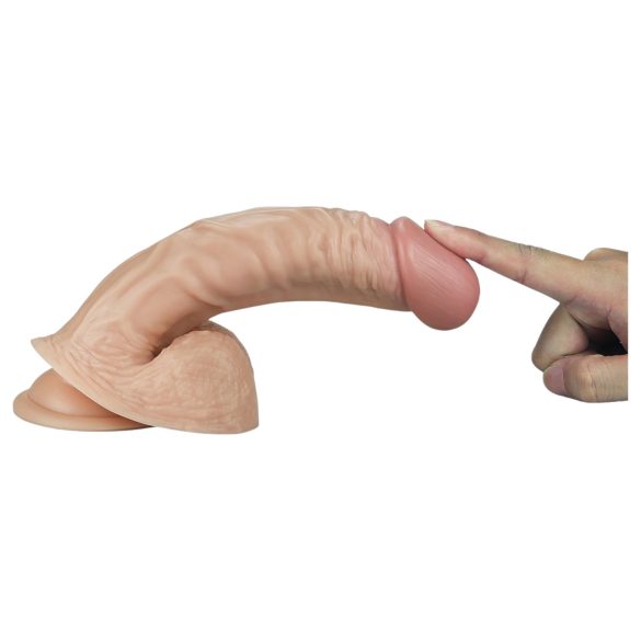 Lovetoy Real Extreme - dildo ponto G - realístico 21cm - cor natural