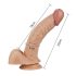 Lovetoy Real Extreme - dildo ponto G - realístico 21cm - cor natural