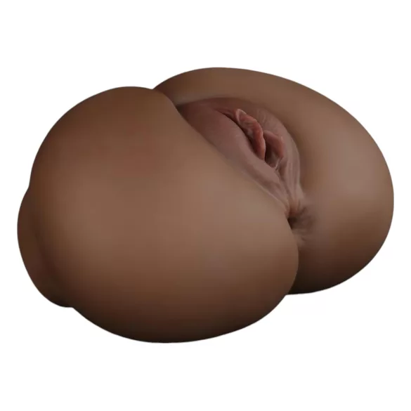 Lovetoy Streetgirl's 12 - torso de vagina artificial e tanga (pele escura natural)