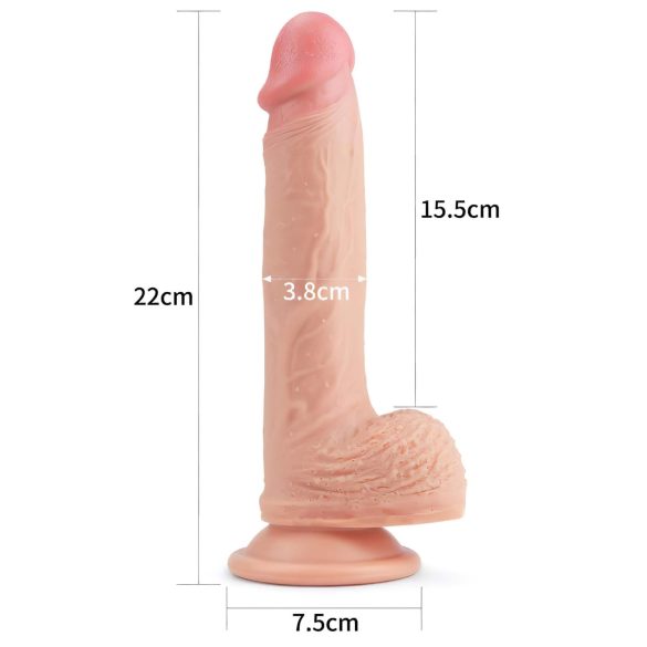 Lovetoy Nature Cock - dildo realístico com ventosa - 21cm - cor natural