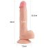 Lovetoy Nature Cock - dildo realístico com ventosa - 21cm - cor natural