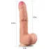 Lovetoy Nature Cock - dildo realístico dupla camada - 28cm cor natural