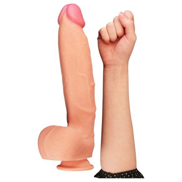 Lovetoy Nature Cock - dildo realístico duplo camada - 30cm cor natural
