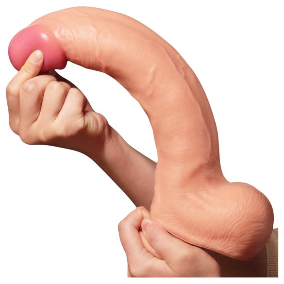 Lovetoy Nature Cock - dildo realístico duplo camada - 30cm cor natural