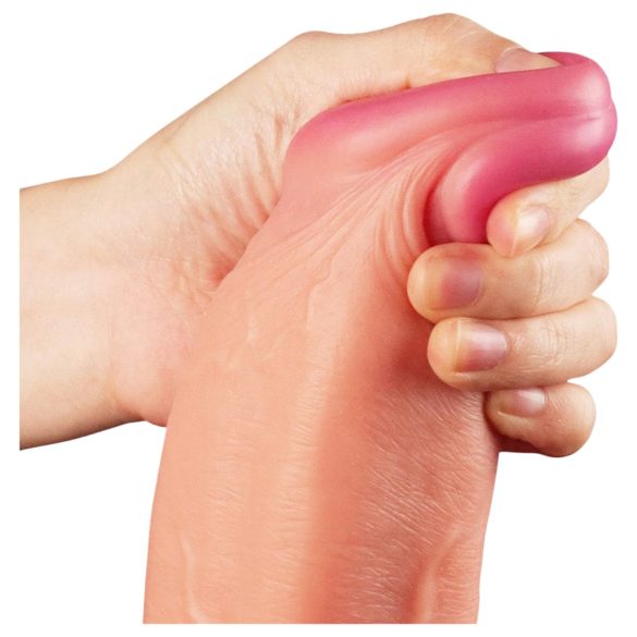 Lovetoy Nature Cock - dildo realístico duplo camada - 30cm cor natural