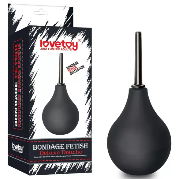 Lovetoy - ducha íntima anal - silicone preto