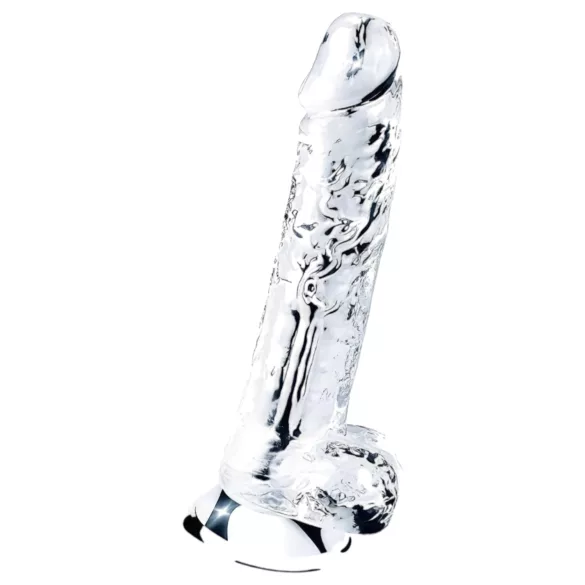 Lovetoy Flawless Clear - dildo com ventosa - 19cm - transparente